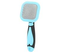 Chat Brush Massage indolore Épilation à poils à aiguille Petit moyen de chiens moyens grands chats en toute sécurité coiffage confortable épilluche à cheveux peigne à poils de (Blau)