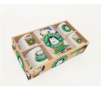 Collectif – Chat-bucks coffee – Coffret 4 mini-mugs + livret de recettes – Larousse