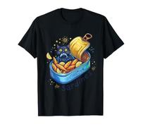 Chat caché dans Une boîte de Sardine - Boîte à Poisson Vintage Amusante T-Shirt