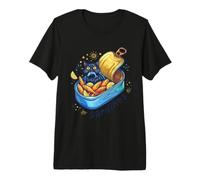 Chat caché dans Une boîte de Sardine - Boîte à Poisson Vintage Amusante T-Shirt Haut de Gamme