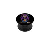 Chat Café Gamer Pixel Art Boss Combat Rétro PopSockets PopGrip Adhésif