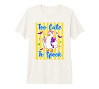 Chat Canard fantôme Mignon trop Mignon pour effrayer T-Shirt Haut de Gamme