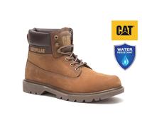 Chat Caterpillar Colorado 2.0 Beige Cuir Bottines Unisexe Décontracté Quotidien