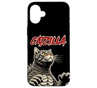 Chat Catzilla drôle Art Japonais drôle Coque pour iPhone 16 Plus