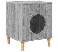 Chat Chat Gris Sonoma 42,5 x 40 x 53 cm | Chalet Rectangulaire, Matériau En Bois, Intérieur, Toute L'année