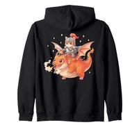 Chat Chaton Chevalier Chevalier Équitation Dragon Médiéval Ren Faire Graphique Sweat à Capuche