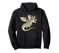Chat Chaton Chevalier Chevalier Équitation Dragon Médiéval Ren Faire Graphique Sweat à Capuche