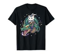 Chat Chaton Chevalier Chevalier Équitation Dragon Médiéval Ren Faire Graphique T-Shirt