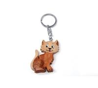 Chat chaton * Porte-clés en bois