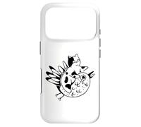 Chat chevauchant Un Oiseau Anime Funny Cats Fan Art Anime Coque pour iPhone 17 Pro