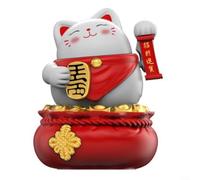 Chat chinois porte-bonheur chinois agitant l'énergie solaire Maneki Neko agitant le chat porte-bonheur chinois agitant le chat chinois agitant le chat chinois agitant la fortune richesse accueillant