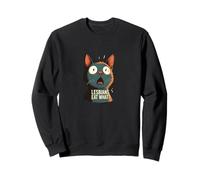 Chat choqué - Manger Quoi ? ! Meme Comique rétro Sweatshirt