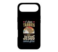 Chat chrétien Amusant « I Love Tabbies But Jesus Comes First » Coque pour iPhone Air