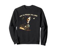 Chat chrétien drôle pour louer Le Seigneur Jésus Sweatshirt