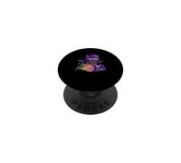 Chat coloré Jouant des Lunettes de Soleil Musique Batteur Batterie PopSockets PopGrip Adhésif