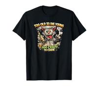 Chat Comique Sauvage, Chat de Dessin animé Fou T-Shirt