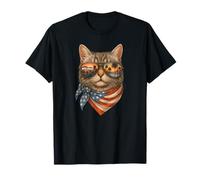 Chat Cool Los Angeles Style Rétro USA T-Shirt