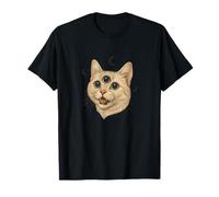 Chat Cosmique au troisième œil | Phases de Lune célestes Trippy Retro T-Shirt