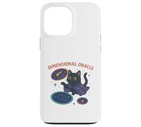 Chat Cosmique Oracle dimensionnel Coque pour iPhone 13 Pro Max