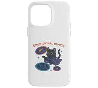 Chat Cosmique Oracle dimensionnel Coque pour iPhone 14 Pro Max