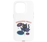 Chat Cosmique Oracle dimensionnel Coque pour iPhone 15 Pro