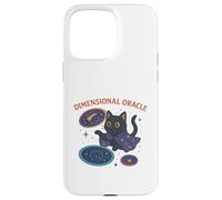 Chat Cosmique Oracle dimensionnel Coque pour iPhone 15 Pro Max