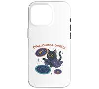 Chat Cosmique Oracle dimensionnel Coque pour iPhone 16 Pro