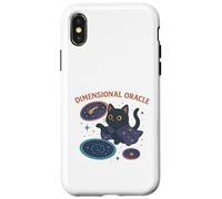Chat Cosmique Oracle dimensionnel Coque pour iPhone X/XS