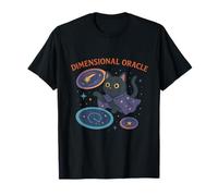 Chat Cosmique Oracle dimensionnel T-Shirt