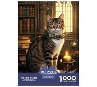 Chat Couche à thé Husky sibérienJigsaw Puzzles for Adults 1000 Piece Age 12+ for Adults FamilyPuzzle Game Beautiful Decoration for Women Gifts for Man70x50cm/1000pcs