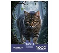 Chat Couche à thé Husky sibérienJigsaw Puzzles for Adults 1000pcs Age 12+ for Adults Educhational Games Home Beautiful Decoration for Aduits Kids38x26cm/1000pcs