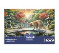 Chat Couche graduelle Or Court 1000 Pièces Puzzles pour Adultes sur Le Thème De Animal de Compagnie Classique Impossible Parfait Les Amateurs Décoration De La Maison 38x26cm/1000pcs