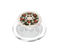 Chat crème Assis dans Une Couronne pour Les Amateurs de Noël PopSockets PopGrip pour MagSafe