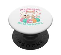 Chat Crochet drôle im a Happy Hooker and Have The Balls Women PopSockets PopGrip Adhésif
