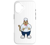 Chat Cuisiner Toque de Chef Couteau de Cuisine Coque pour iPhone 16