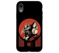 Chat dans Un Casque Audio Japonais Lo-FI Chill Music Coque pour iPhone XR