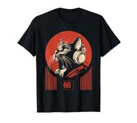 Chat dans Un Casque Audio Japonais Lo-FI Chill Music T-Shirt