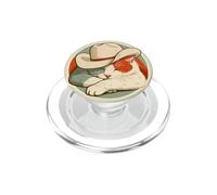 Chat dans Un Chapeau de Cowboy endormi pour Les Amoureux des Chats, propriétaires de Chats PopSockets PopGrip pour MagSafe