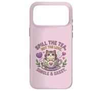 Chat dans Une Tasse de thé renversant Le thé n'aime Pas Un Seul Chaton Mignon Coque pour iPhone 17 Pro Max