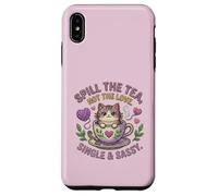 Chat dans Une Tasse de thé renversant Le thé n'aime Pas Un Seul Chaton Mignon Coque pour iPhone XS Max