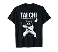 Chat d'arts Martiaux de Tai Chi Yin Yang Mainecoon Funny Cats T-Shirt