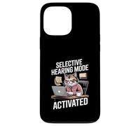 Chat de Bureau activé par Le Mode auditif sélectif Coque pour iPhone 13 Pro Max