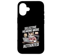 Chat de Bureau activé par Le Mode auditif sélectif Coque pour iPhone 16