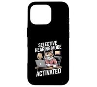 Chat de Bureau activé par Le Mode auditif sélectif Coque pour iPhone 16 Pro