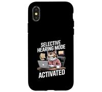 Chat de Bureau activé par Le Mode auditif sélectif Coque pour iPhone X/XS