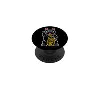 Chat de la Fortune Maneki Neko Style Synthwave PopSockets PopGrip Adhésif