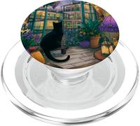 Chat de la Nouvelle-Orléans French Quarter City Night Esthétique PopSockets PopGrip pour MagSafe