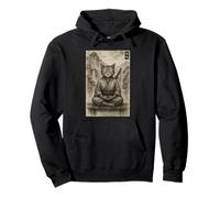 Chat de méditation Samouraï Ukiyo-e Edo Guerrier japonais Sweat à Capuche