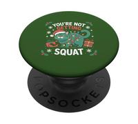 Chat de Noël en colère, Vous n'allez Pas Vous Amuser Pendant Les Vacances PopSockets PopGrip Adhésif