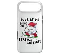 Chat de Noël Funny Look at Me Being All Festive and Stuff Coque pour iPhone Air